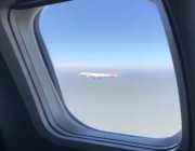 فيديو لهبوط طائرتان في نفس الوقت